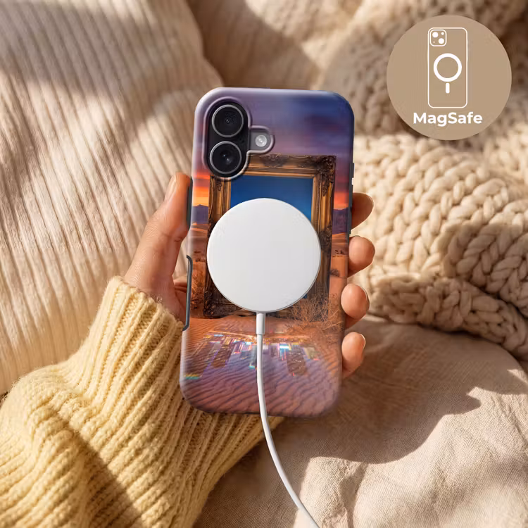 Telefoonhoesje Toughcase - Kader - Stadsgezicht - Woestijn — 8