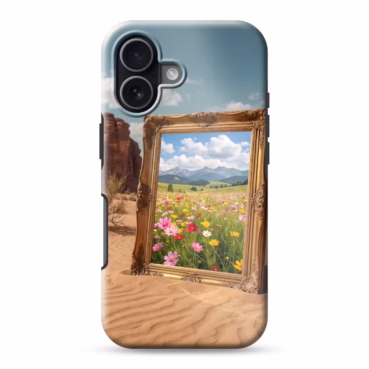 Telefoonhoesje Toughcase - Kader - Woestijn - Bloemen — 1