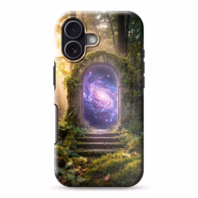 Telefoonhoesje Toughcase - Poort - Kosmos - Bos — 1