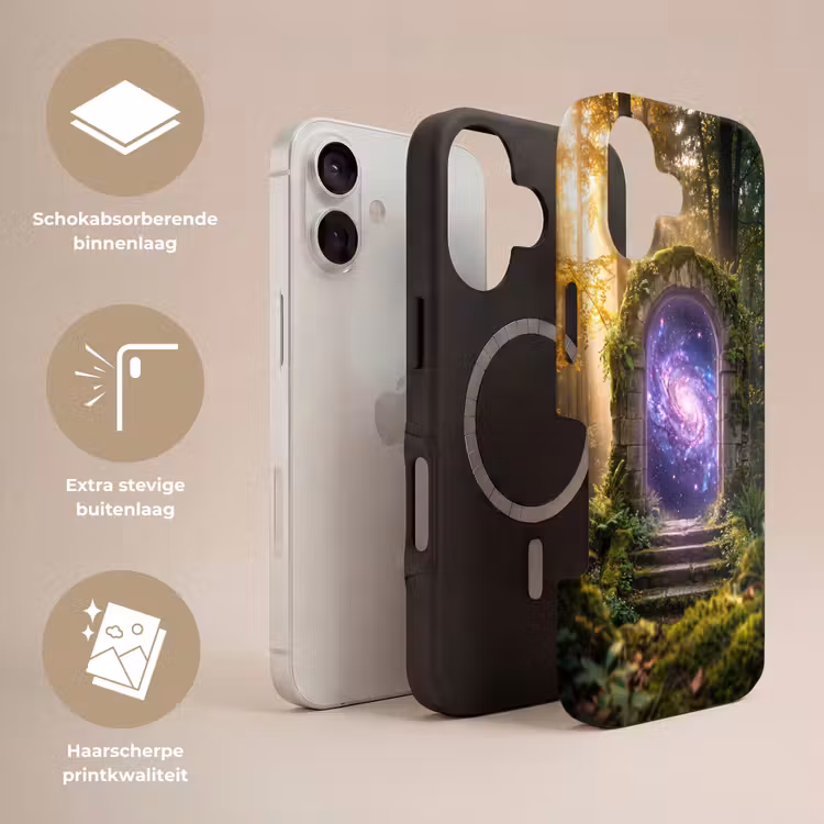Telefoonhoesje Toughcase - Poort - Kosmos - Bos — 3