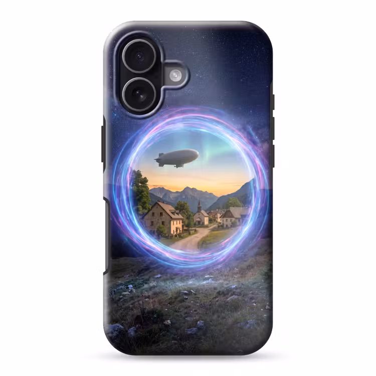 Telefoonhoesje Toughcase - Portaal - Dorp - Fantasie — 1