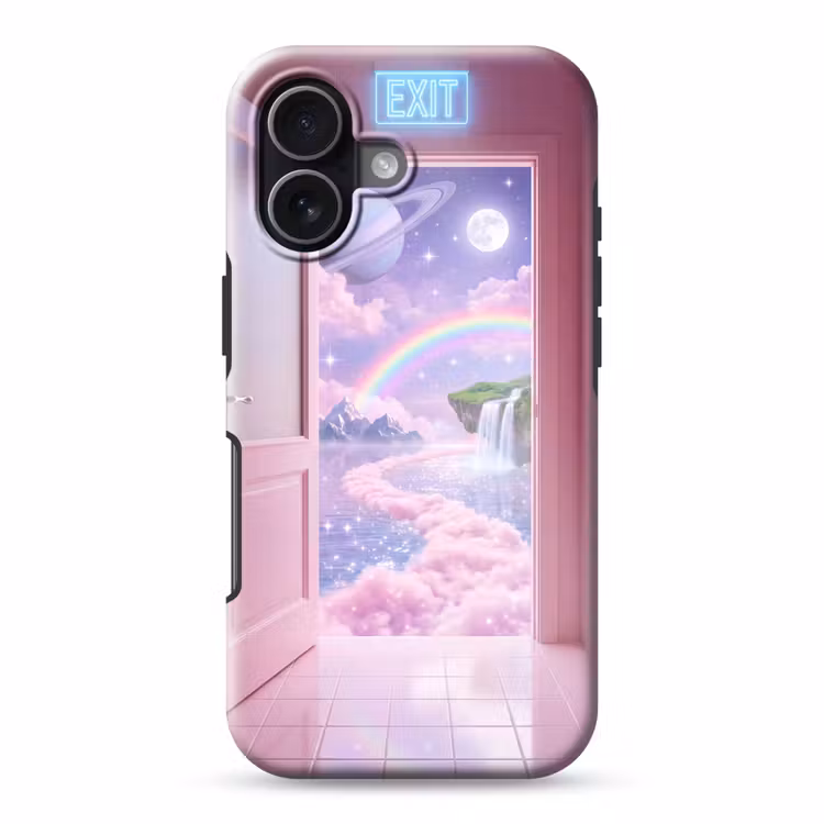 Telefoonhoesje Toughcase - Roze deur - Fantasie — 1