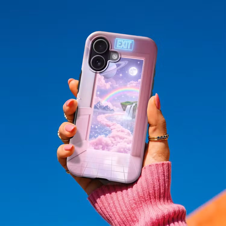 Telefoonhoesje Toughcase - Roze deur - Fantasie — 2
