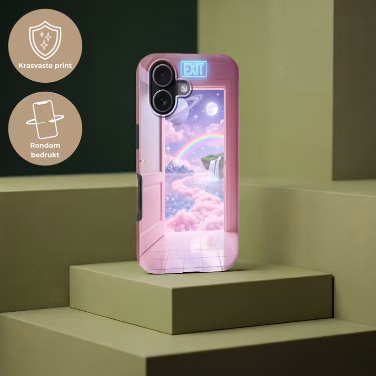 Telefoonhoesje Toughcase - Roze deur - Fantasie — 7