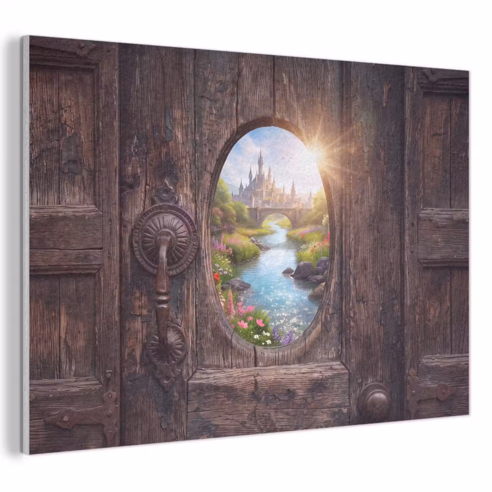 Akoestisch schilderij - Kasteel - Rivier - Natuur — 1