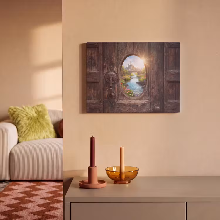 Akoestisch schilderij - Kasteel - Rivier - Natuur — 2