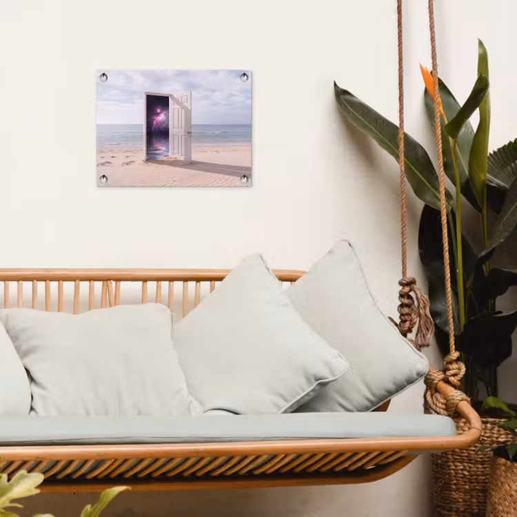 Tuinposter - Deur - Strand - Kosmos — 5