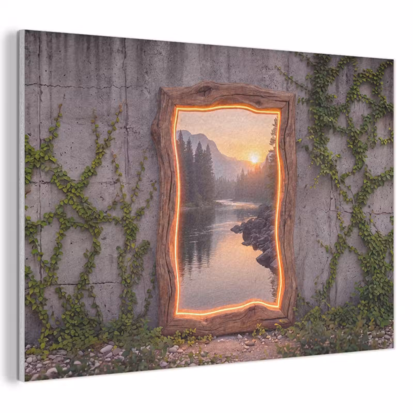 Akoestisch schilderij - Landschap - Kader - Licht — 1