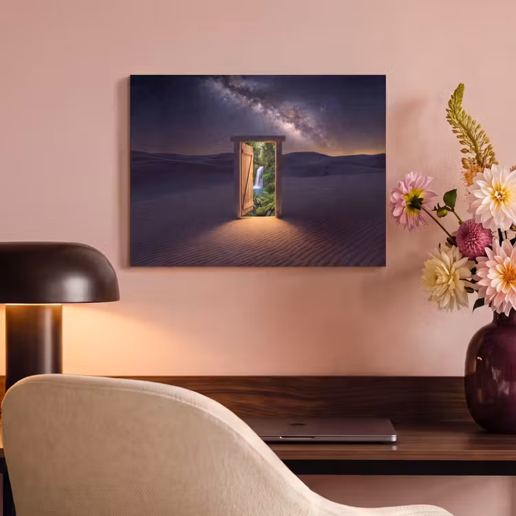 Akoestisch schilderij - Deur - Woestijn - Natuur — 4