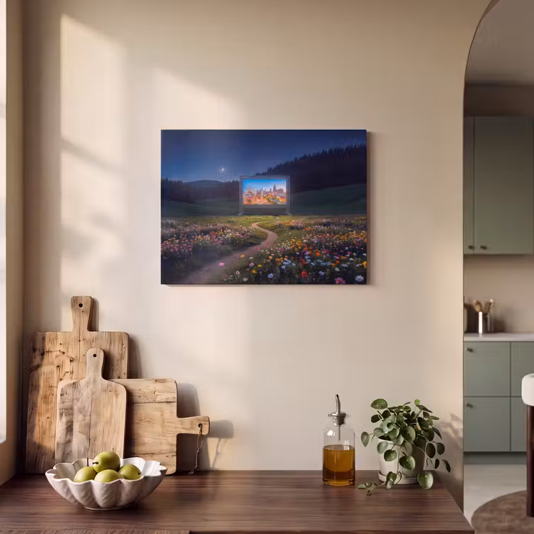 Akoestisch schilderij - Scherm - Stad - Natuur — 3