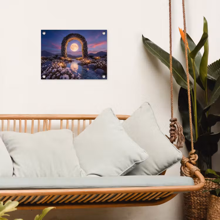 Tuinposter - Boog - Maan - Nacht — 5