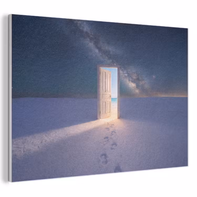 Akoestisch schilderij - Deur - Sneeuw - Strand — 1