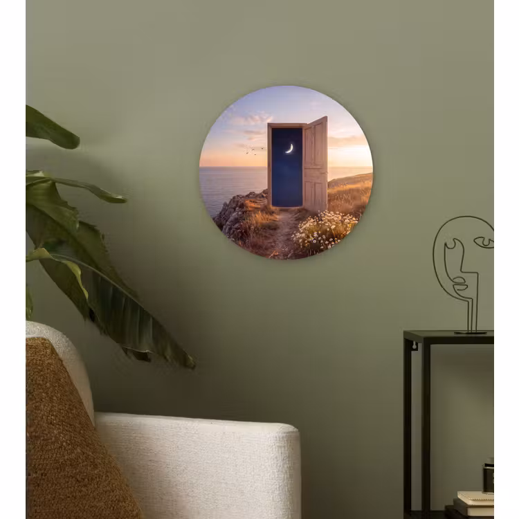 Muurcirkel glas - Deur - Sterren - Natuur — 3