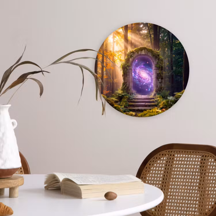 Muurcirkel glas - Poort - Kosmos - Bos — 4