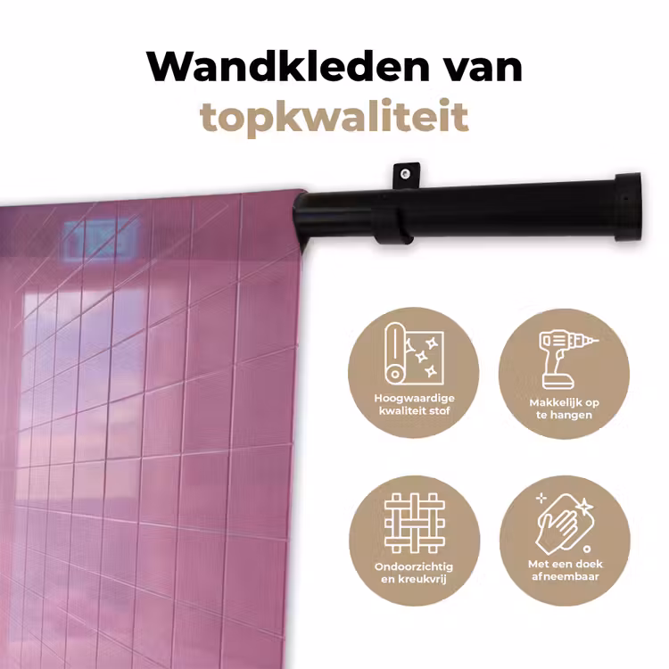 Wandkleed - Roze deur - Fantasie — 3