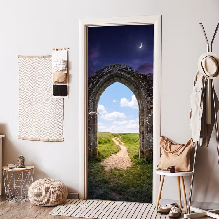 Deursticker - Boog - Landschap - Contrast — 8
