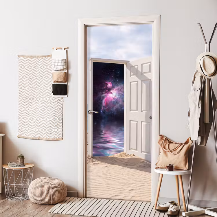 Deursticker - Deur - Strand - Kosmos — 8