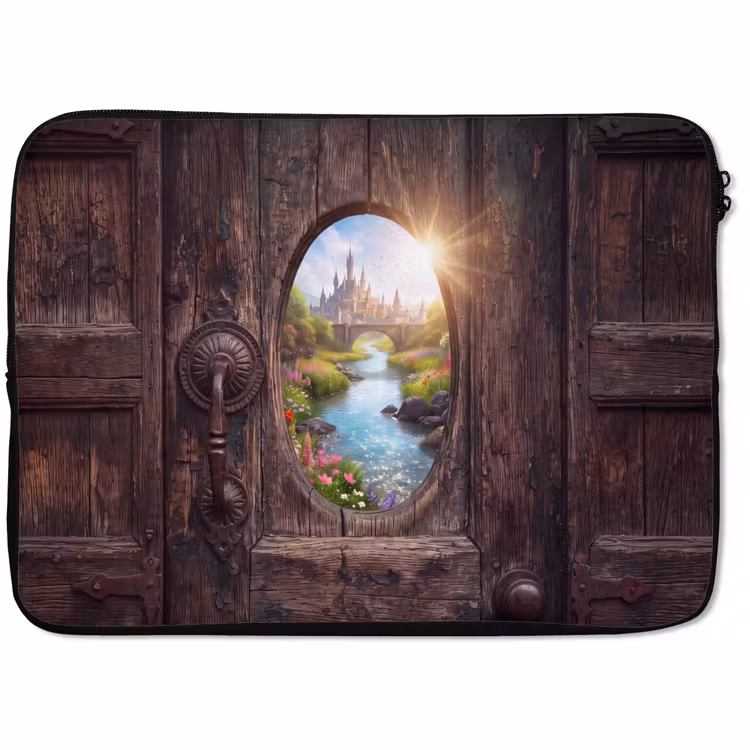 Laptophoes Kasteel - Rivier - Natuur — 1