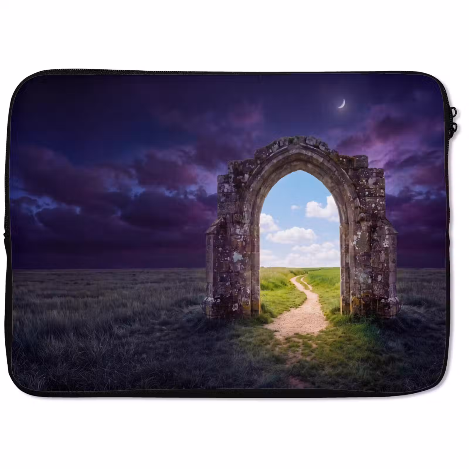 Laptophoes Boog - Landschap - Contrast — 1