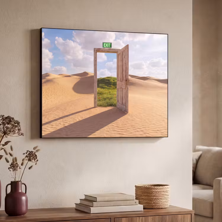 Art frame - Deur - Woestijn - Gras — 7