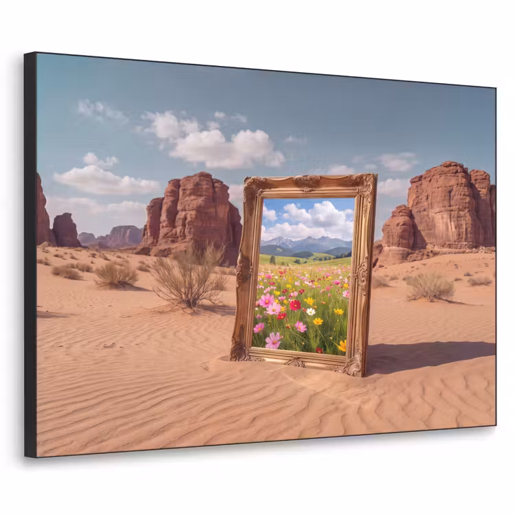 Art frame - Kader - Woestijn - Bloemen — 1