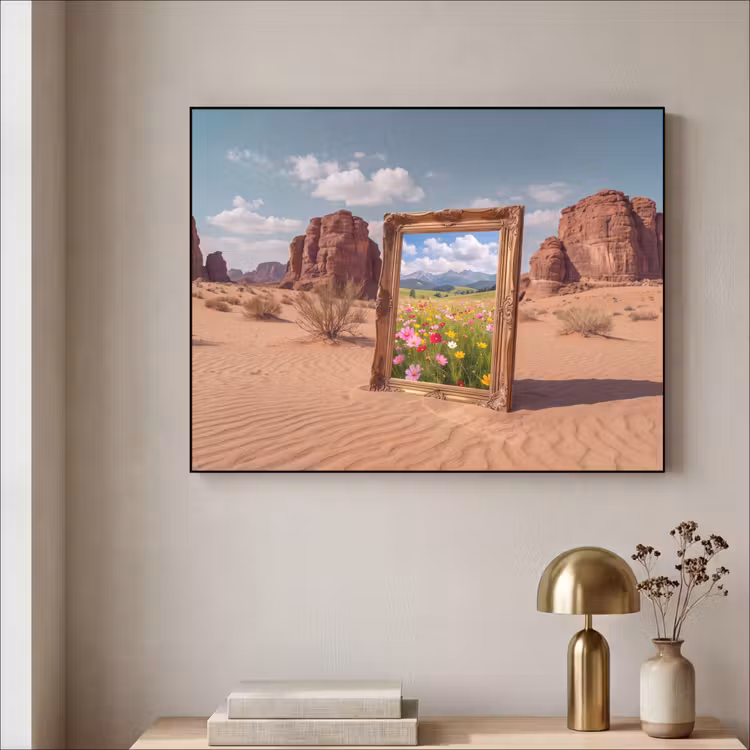 Art frame - Kader - Woestijn - Bloemen — 5