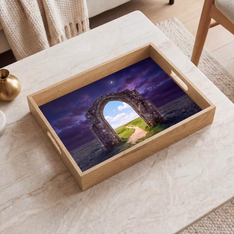 Dienblad - Boog - Landschap - Contrast — 2