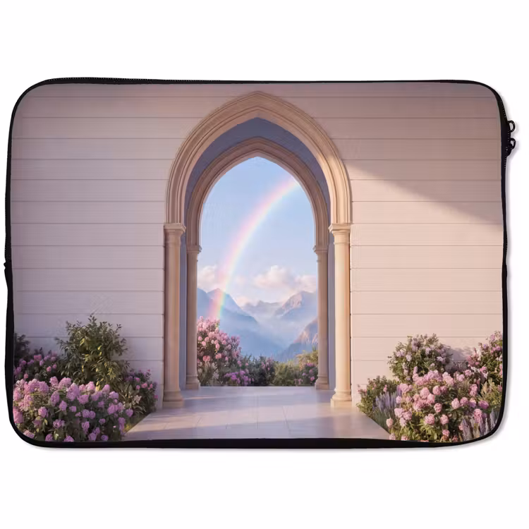 Laptophoes Boog - Bergen - Regenboog — 1