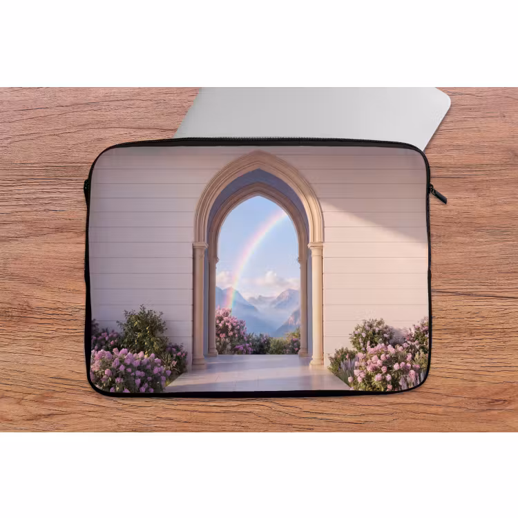 Laptophoes Boog - Bergen - Regenboog — 2