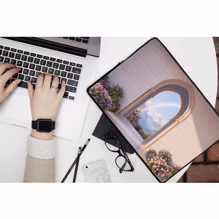 Laptophoes Boog - Bergen - Regenboog — 3