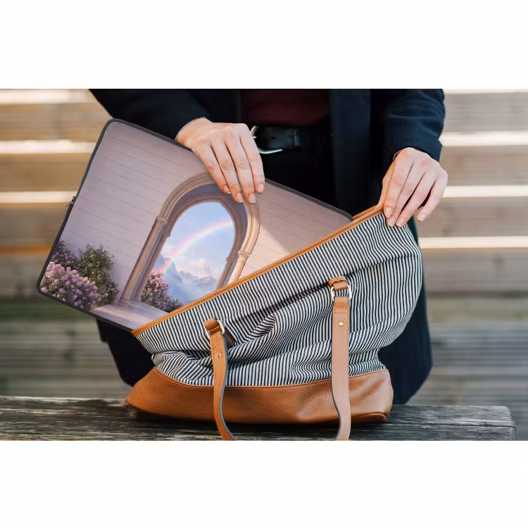 Laptophoes Boog - Bergen - Regenboog — 4