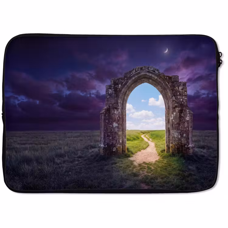 Laptophoes Boog - Landschap - Contrast — 1
