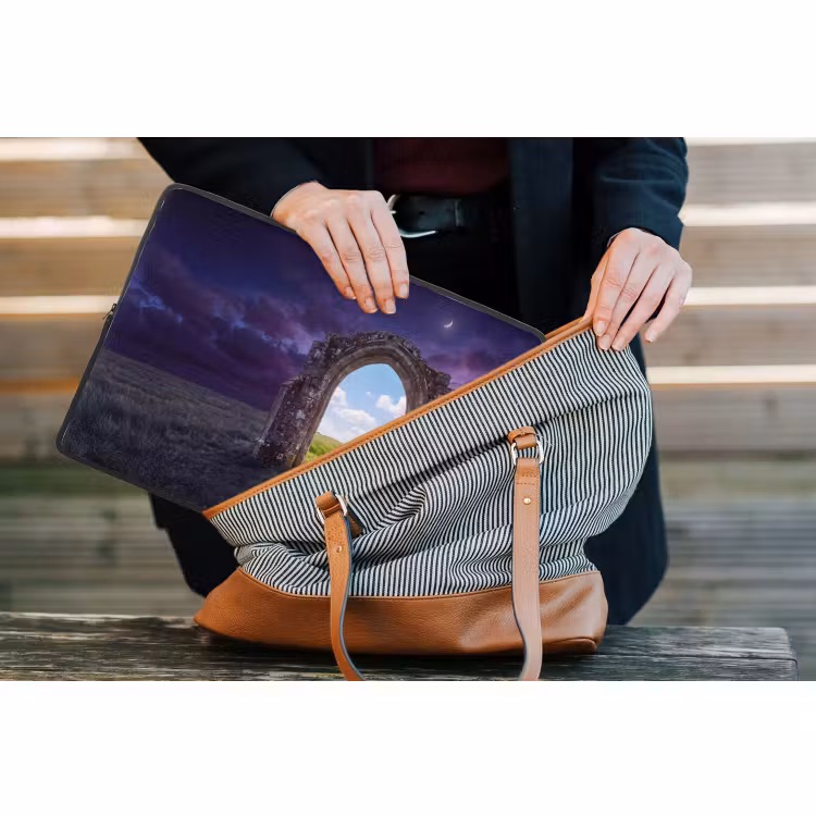 Laptophoes Boog - Landschap - Contrast — 4