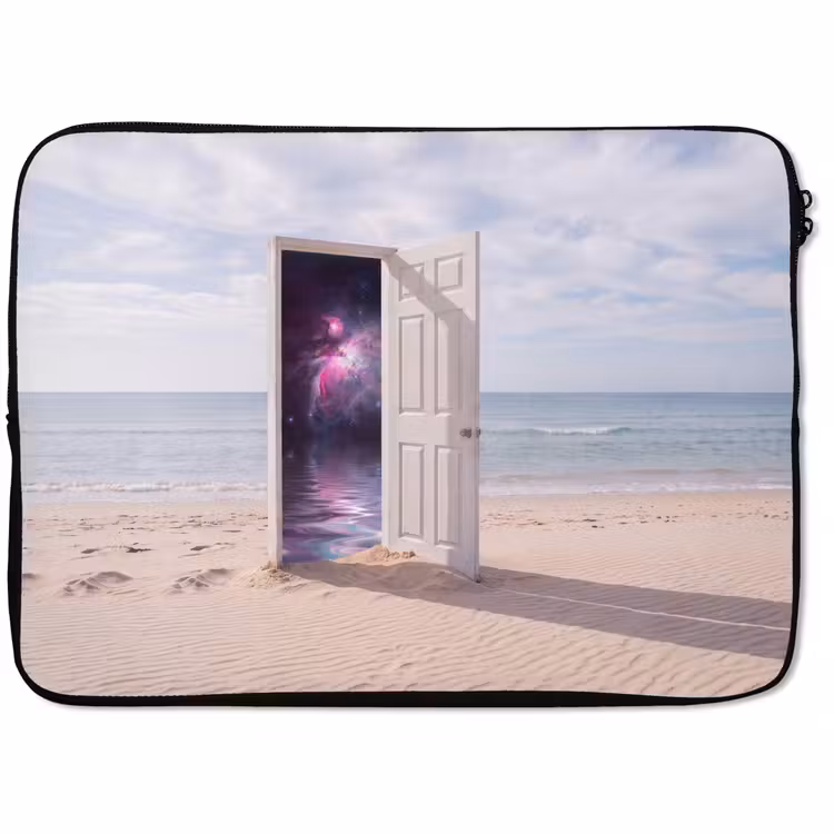 Laptophoes Deur - Strand - Kosmos — 1