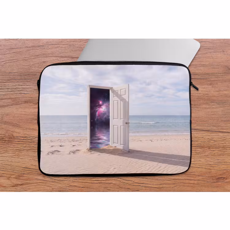Laptophoes Deur - Strand - Kosmos — 2