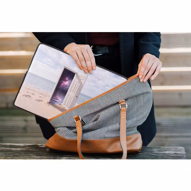 Laptophoes Deur - Strand - Kosmos — 4