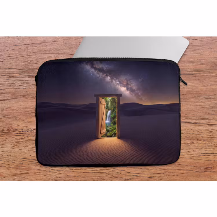 Laptophoes Deur - Woestijn - Natuur — 2