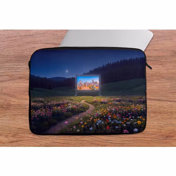 Laptophoes Scherm - Stad - Natuur — 2
