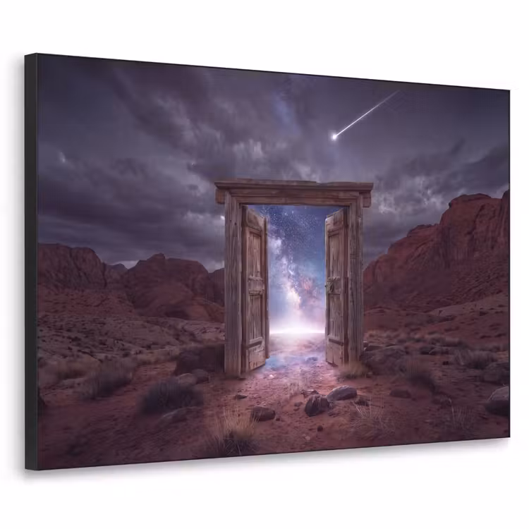 Art frame - Deur - Melkweg - Woestijn — 1