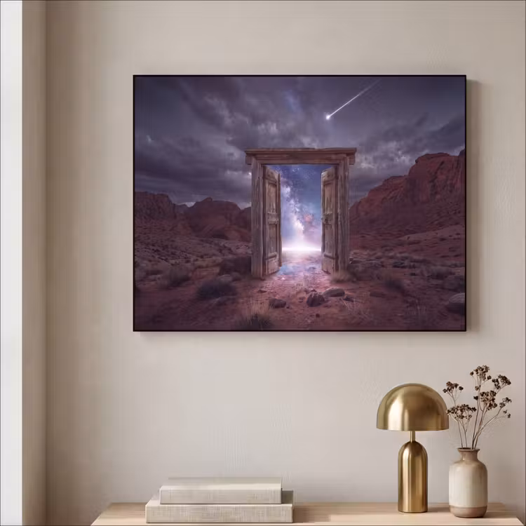 Art frame - Deur - Melkweg - Woestijn — 5