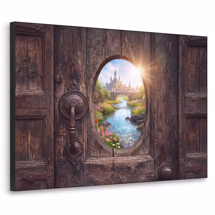 Art frame - Kasteel - Rivier - Natuur — 1
