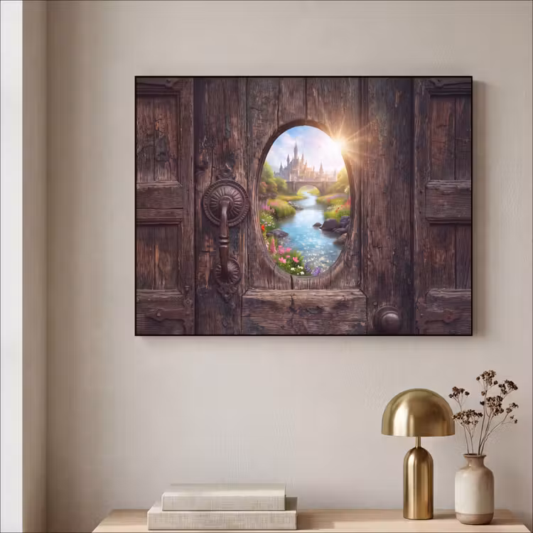 Art frame - Kasteel - Rivier - Natuur — 5