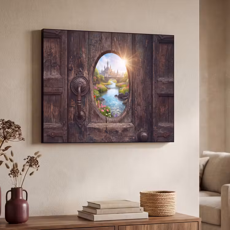 Art frame - Kasteel - Rivier - Natuur — 7
