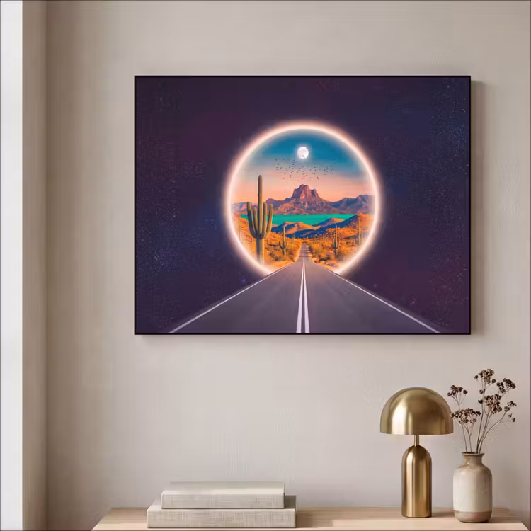 Art frame - Weg - Woestijn - Natuur — 5