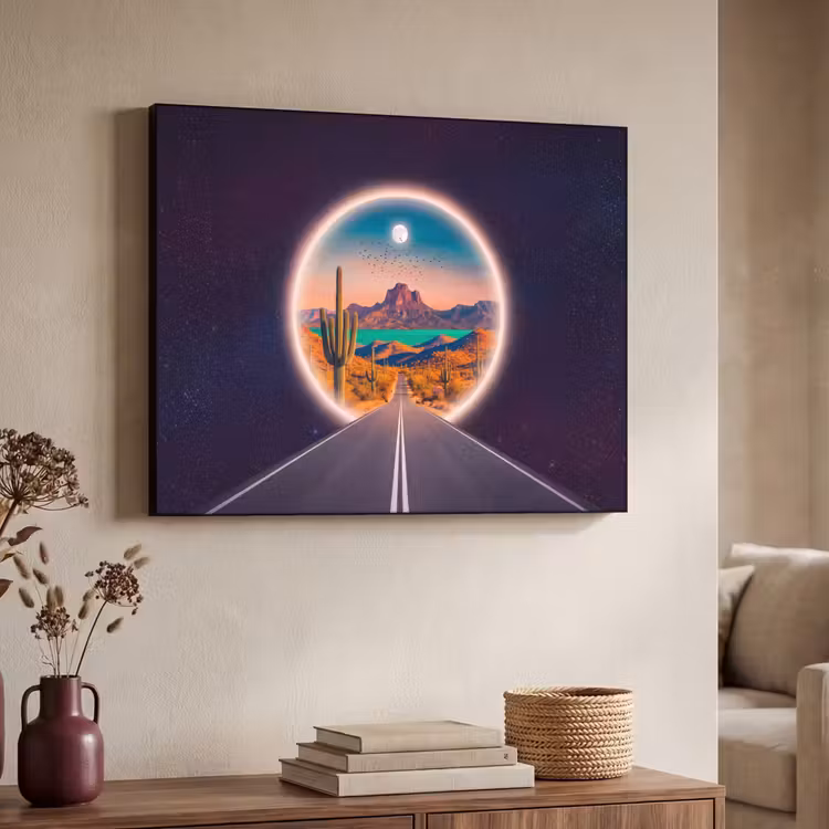 Art frame - Weg - Woestijn - Natuur — 7
