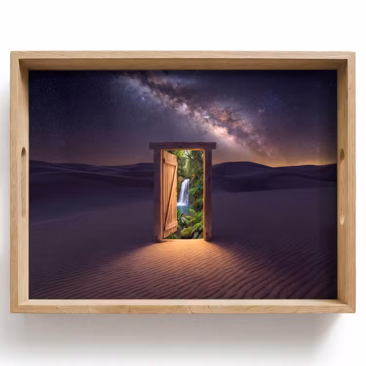 Dienblad - Deur - Woestijn - Natuur — 1