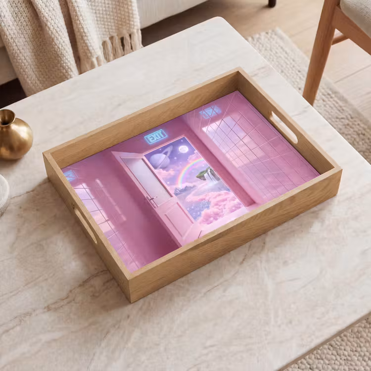 Dienblad - Roze deur - Fantasie — 2