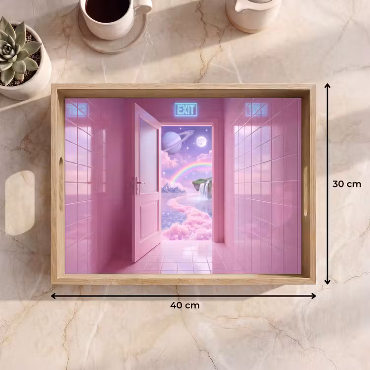 Dienblad - Roze deur - Fantasie — 9