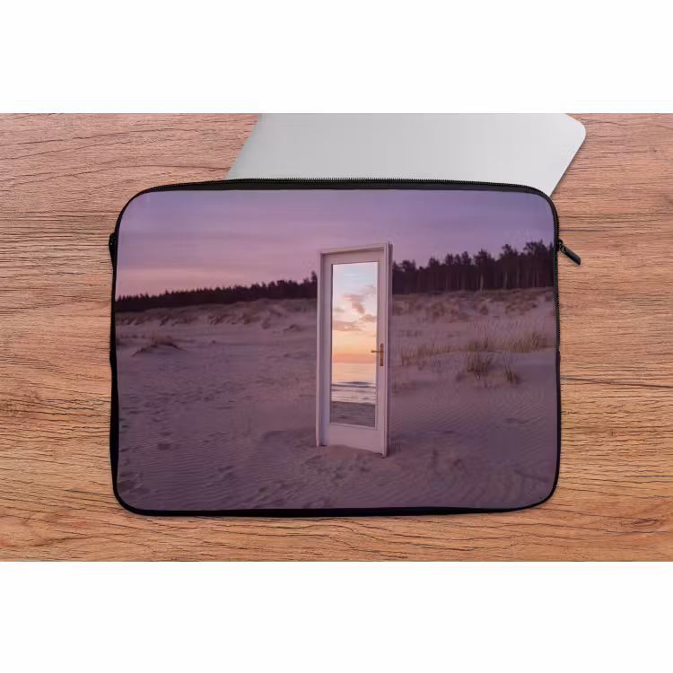 Laptophoes Spiegel - Zee - Zonsondergang — 2