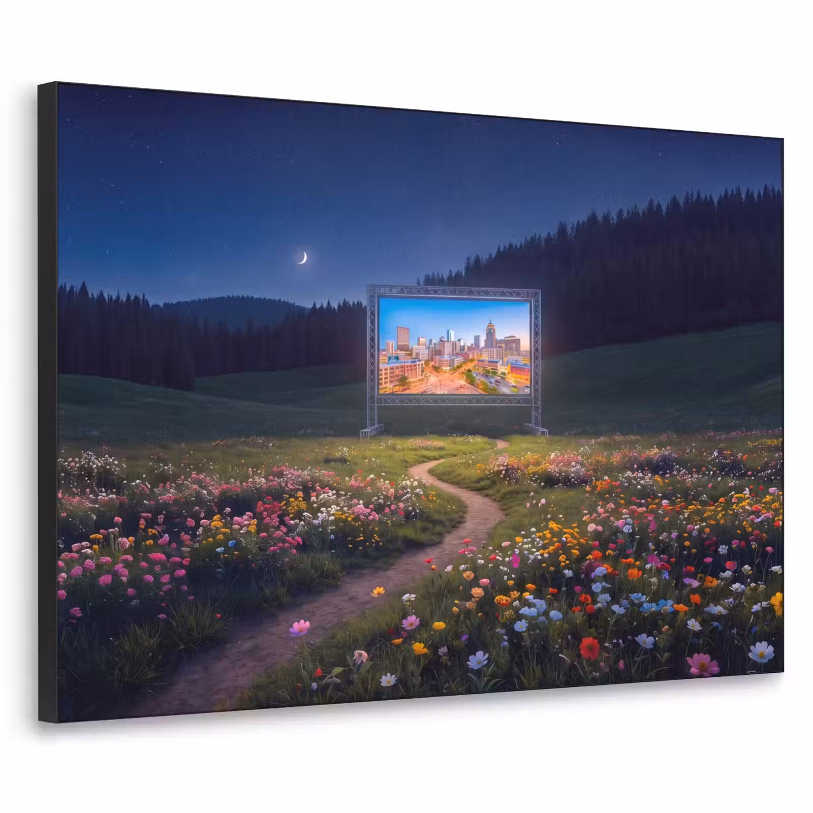 Art frame - Scherm - Stad - Natuur — 1